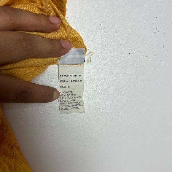 Cut Loose Baggies Linen Pull on minimalist boho adjustable Length cuffed skirt S - Picture 7 of 12